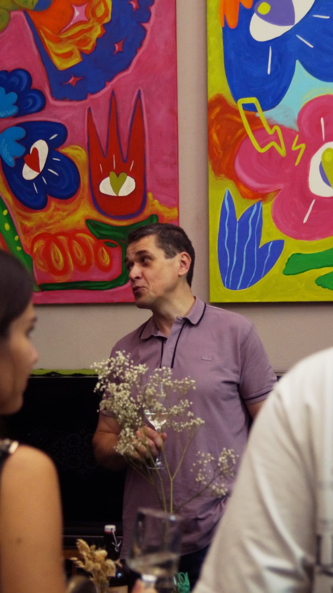 Photo from the opening of Leri Pai’s solo exhibition at Nostalgia art-café — 1